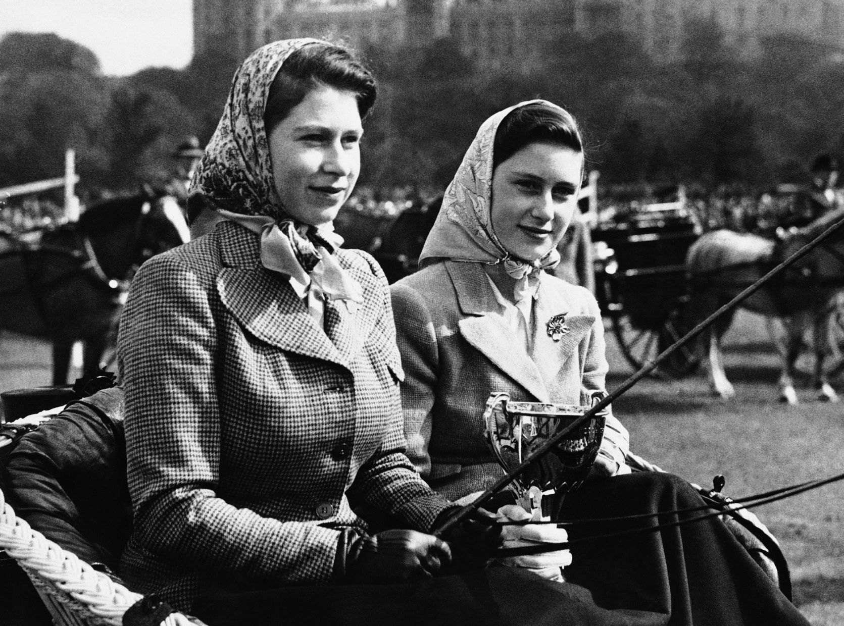 1945: Princess Elizabeth and Margaret